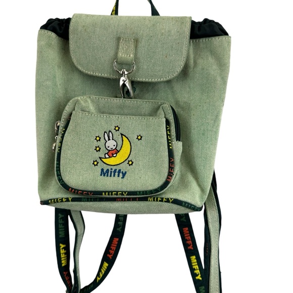 miffy Handbags - Vintage Miffy Backpack small pack denim green bag